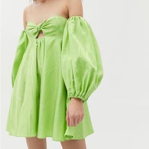 For Love and Lemons St Lucia Mini Dress in Green
